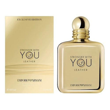 Emporio Armani Stronger with You Leather EDP 100ml Perfume For Men - Thescentsstore